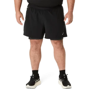 ASICS Road 2-en-1 short de course à pied 5 po pour homme